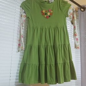 Crazy 8 ruffled long sleeve dress .